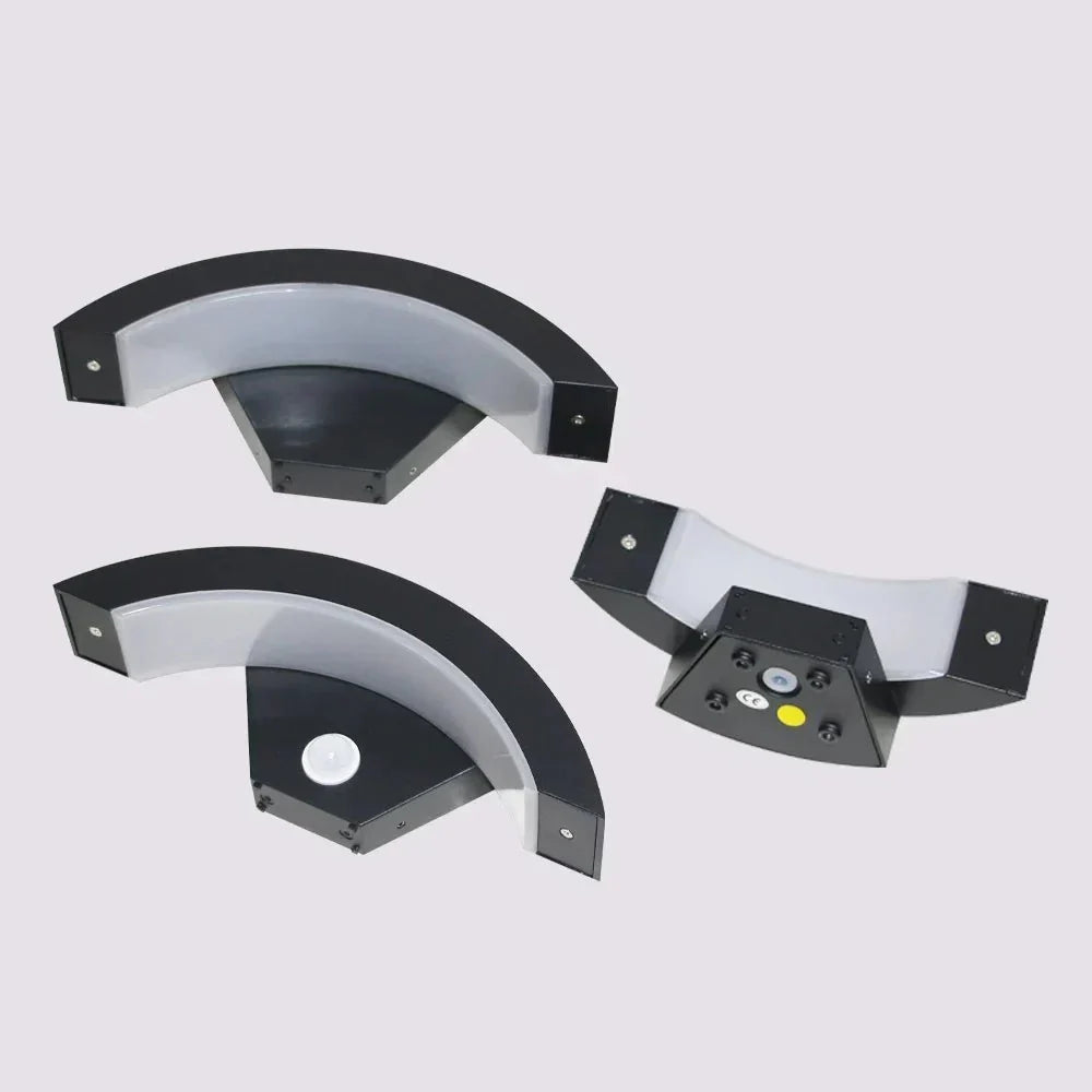 Curved Outdoor Wall Light - View 6