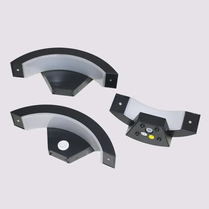 Curved Outdoor Wall Light - View 6