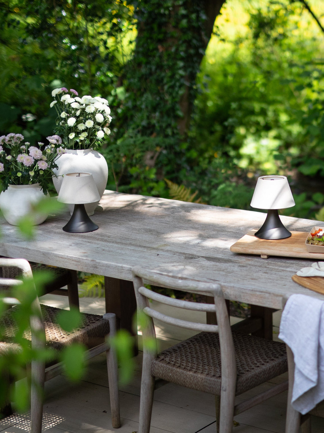 Portable Rechargeable Table Lamp - Cordless LED Bedside Lamp with Touch Dimming and Bronze Linen Shade 6