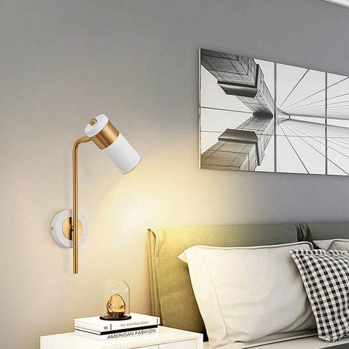 Rotating LED Wall Light - Energy Efficient Iron Wall Lamp for Contemporary Decor, Adjustable Sconce
