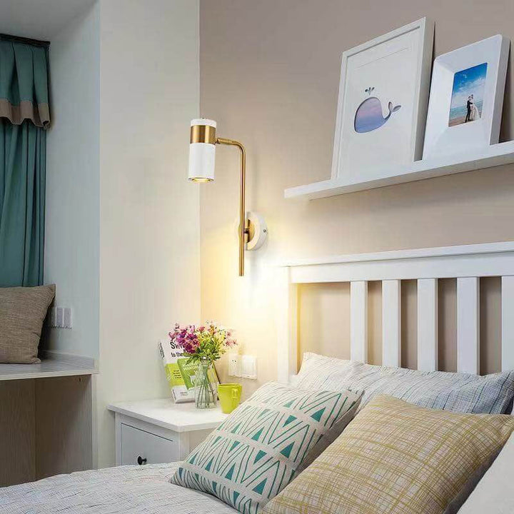Rotating LED Wall Light - Energy Efficient Iron Wall Lamp for Contemporary Decor, Adjustable Sconce