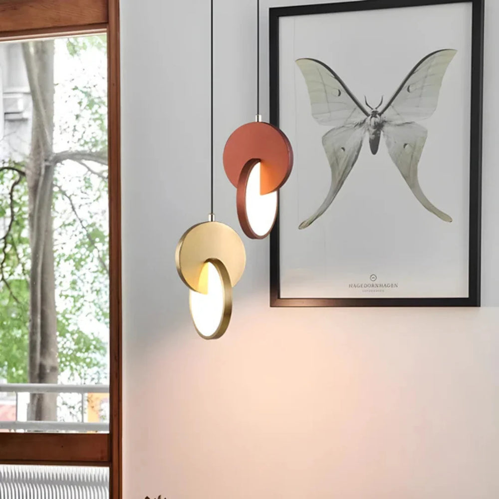 Asymmetric Disc LED Pendant Light