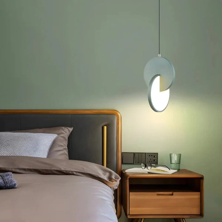 Asymmetric Disc LED Pendant Light - View 3