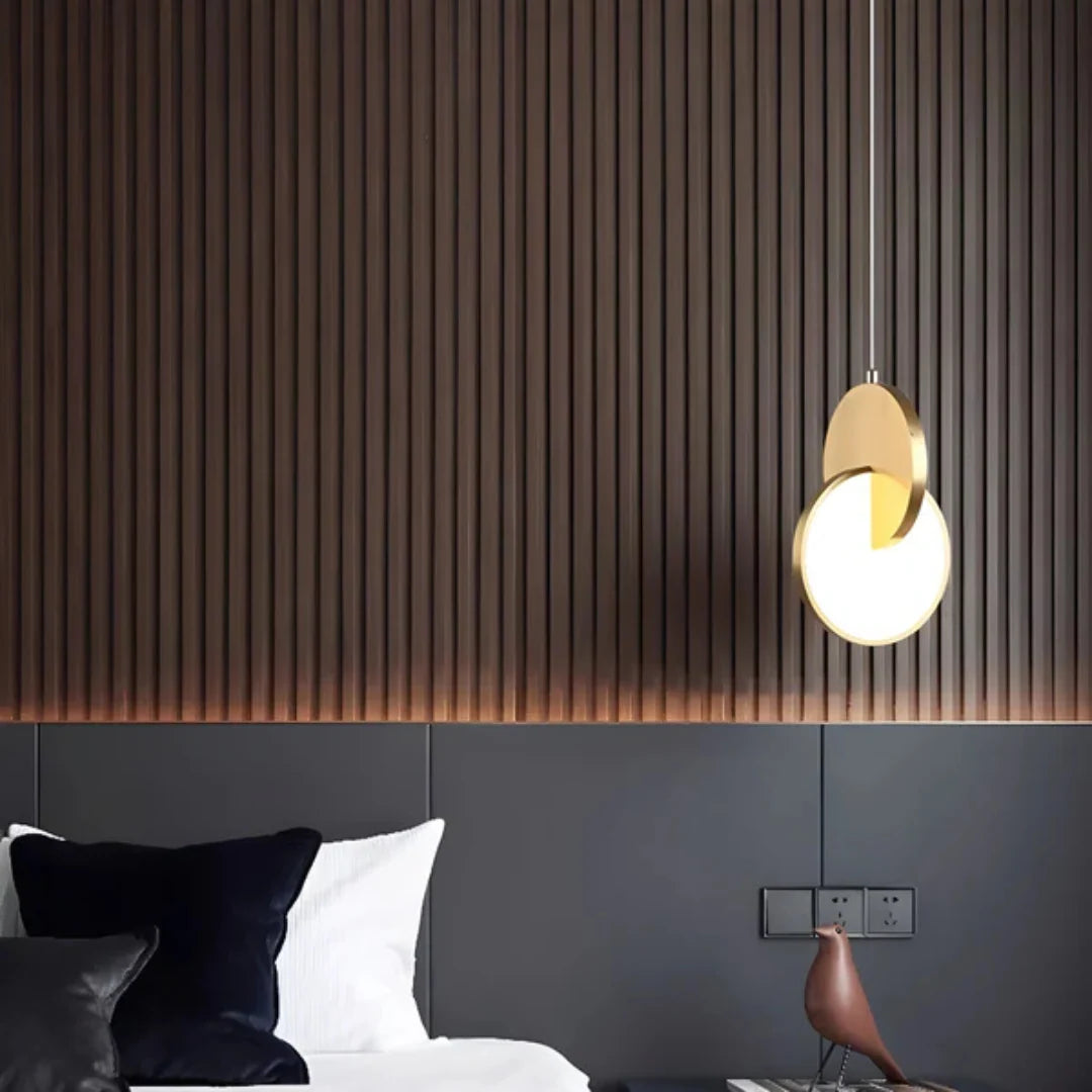 Asymmetric Disc LED Pendant Light - View 5