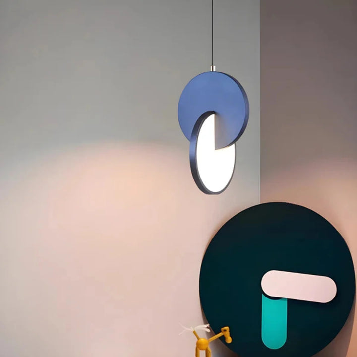 Asymmetric Disc LED Pendant Light - View 7