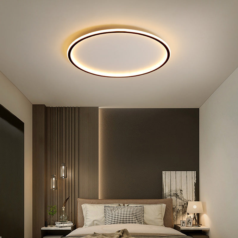 Scandinavian Round LED Ceiling Light Fixture - Minimalist Flush Mount Design for Dining Room and Bar, Multiple Sizes Available 1