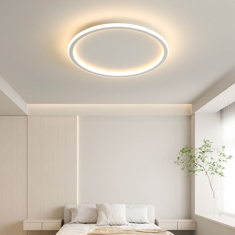Scandinavian Round LED Ceiling Light Fixture - Minimalist Flush Mount Design for Dining Room and Bar, Multiple Sizes Available 2