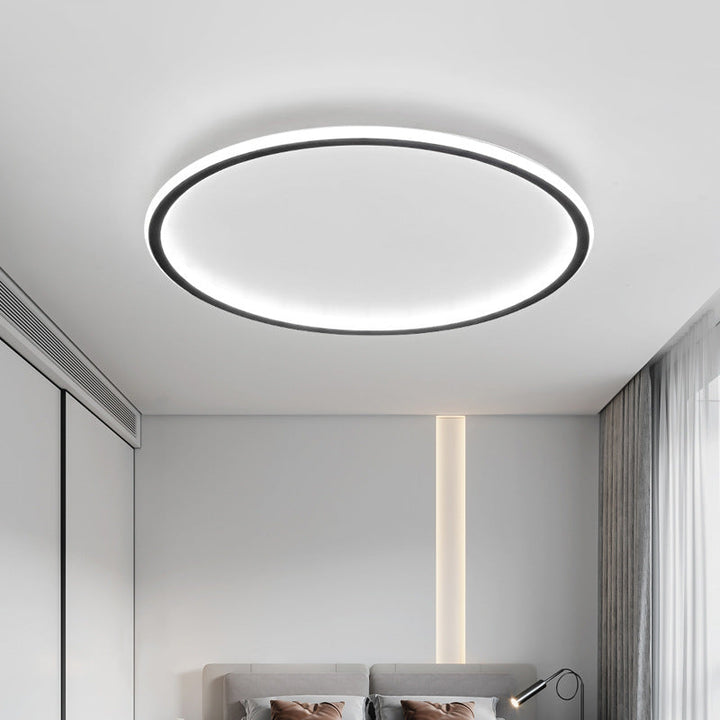 Scandinavian Round LED Ceiling Light Fixture - Minimalist Flush Mount Design for Dining Room and Bar, Multiple Sizes Available 7
