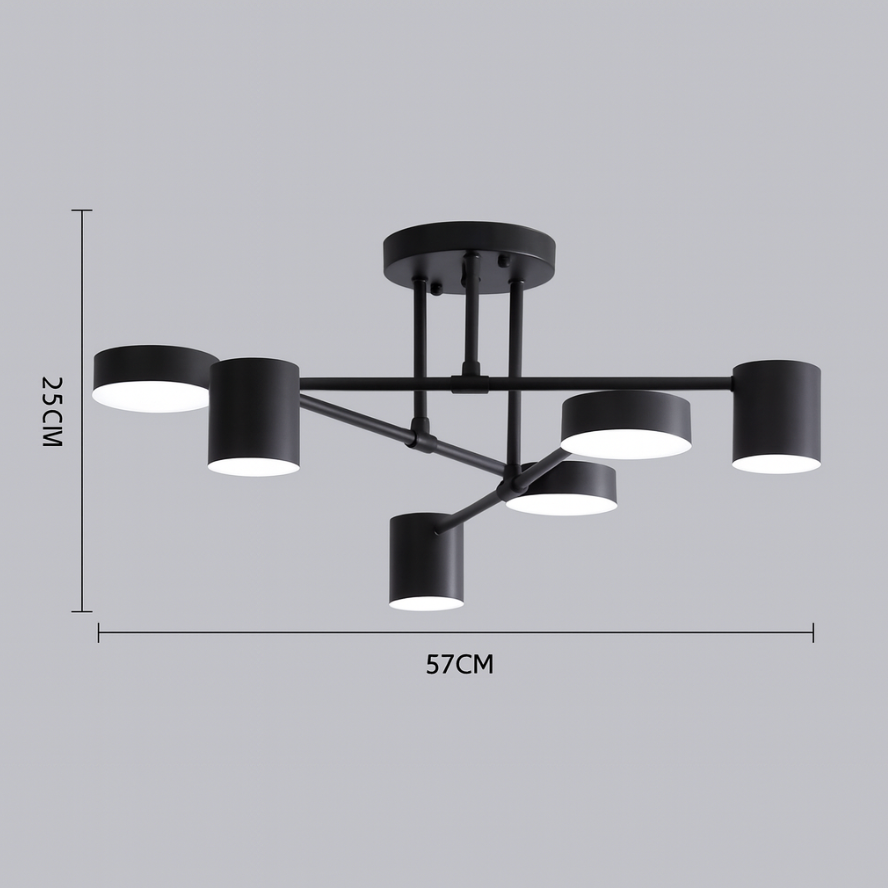 Six Light Sputnik Ceiling Light - View 21