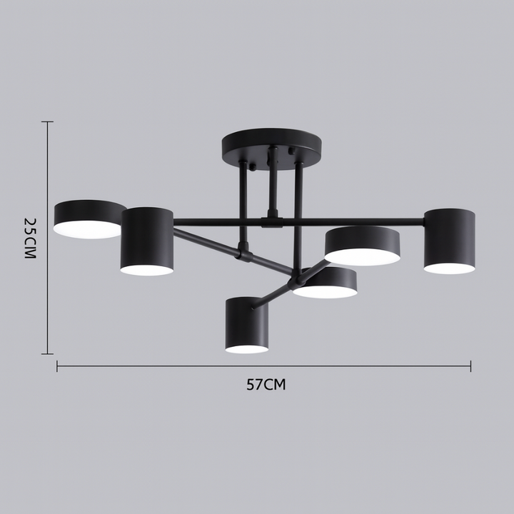 Six Light Sputnik Ceiling Light - View 21