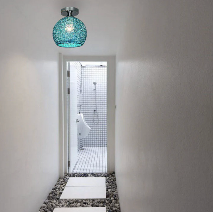Metal Globe Ceiling Light - View 5