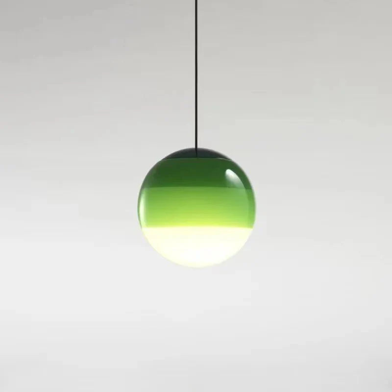 Seven Colour Gradient Glass Pendant Light - Modern Minimalist Design for Stylish Illumination 7