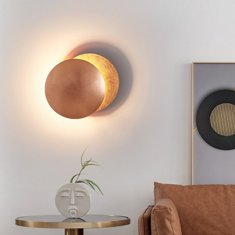Solar Eclipse Wall Light - Elegant Modern Ambient Lighting Fixture for Living Room, Bedroom, and Hallway - Energy-Efficient LED Design 4