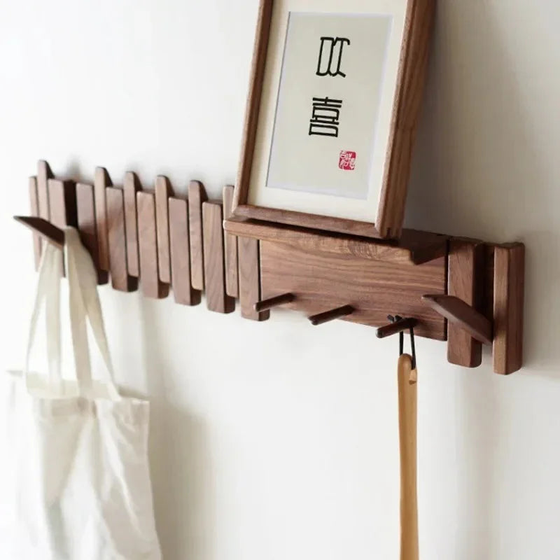 Solid Wood Coat Rack in Walnut