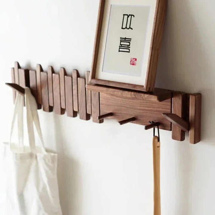 Solid Wood Coat Rack in Walnut