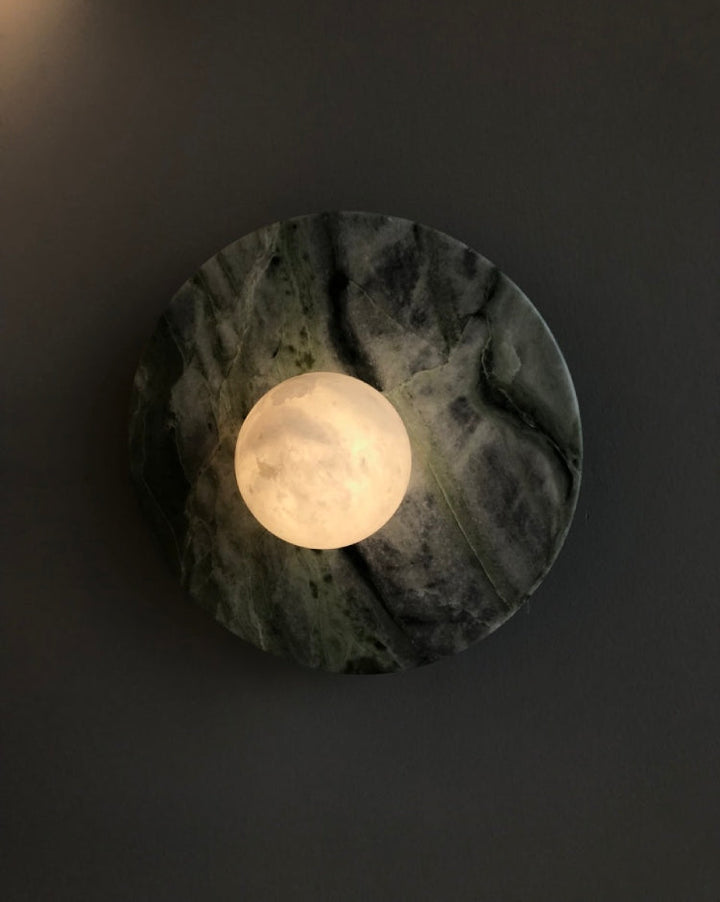 Spanish Marble Disc Wall Light, G9