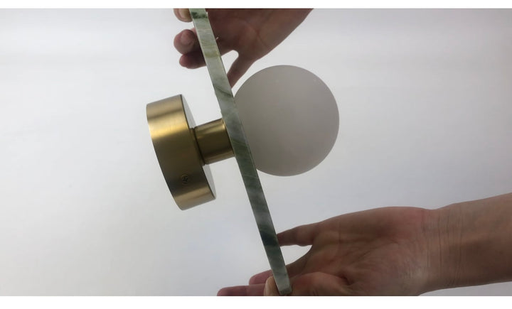Spanish Marble Disc Wall Light, G9