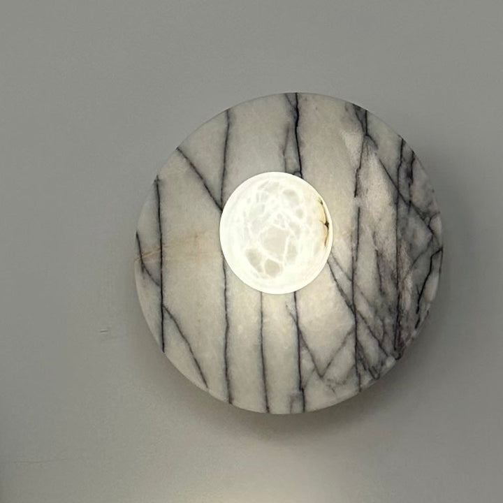 Spanish Marble Disc Wall Light, G9