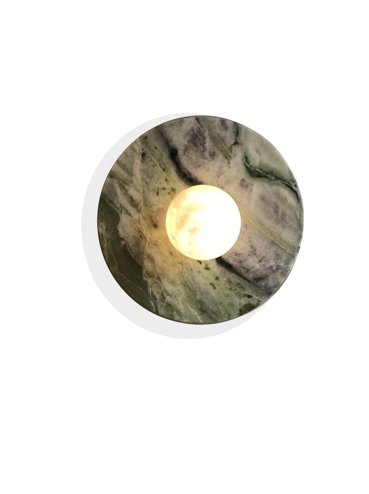 Spanish Marble Disc Wall Light, G9