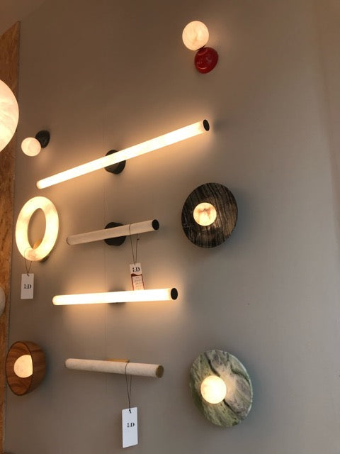 Spanish Marble Disc Wall Light, G9