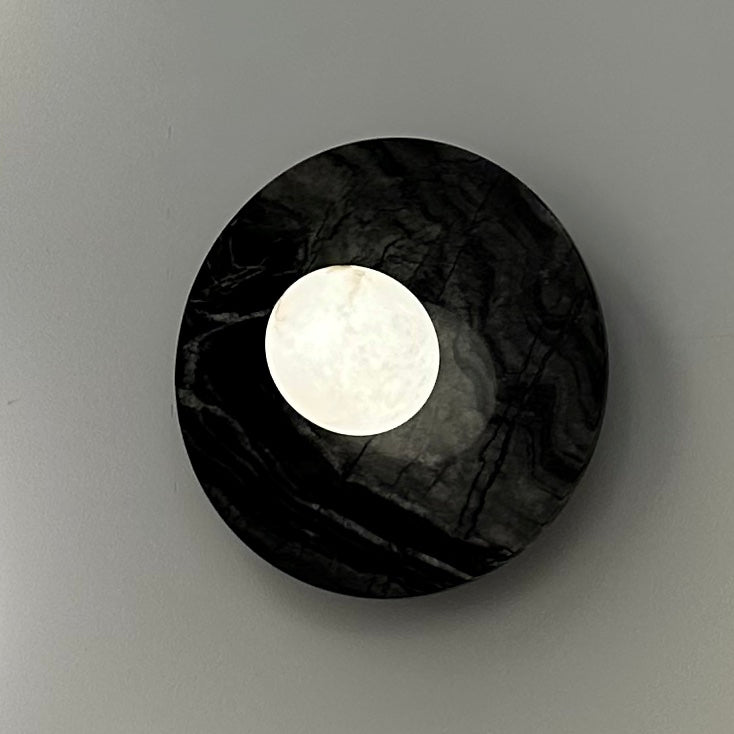 Spanish Marble Disc Wall Light, G9
