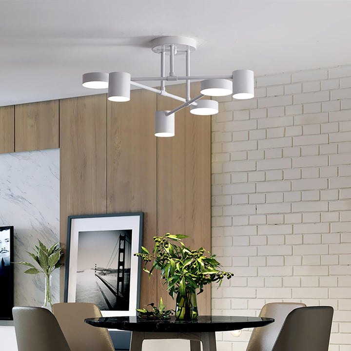 Six Light Sputnik Ceiling Light - View 14