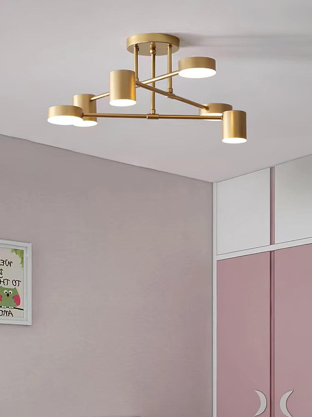 Six Light Sputnik Ceiling Light - View 5