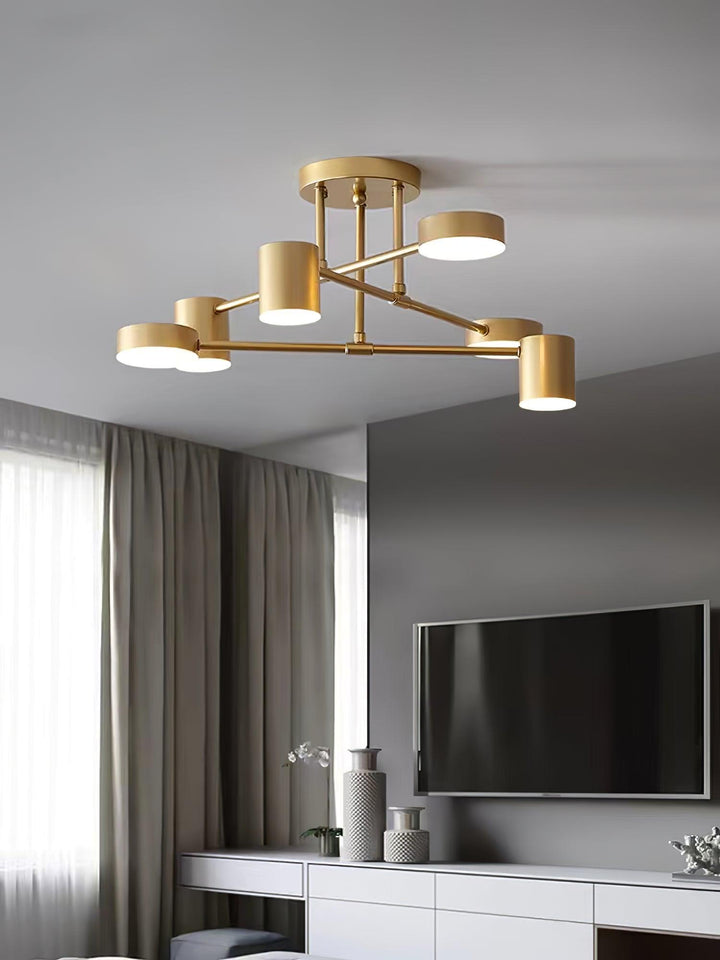 Six Light Sputnik Ceiling Light - View 3