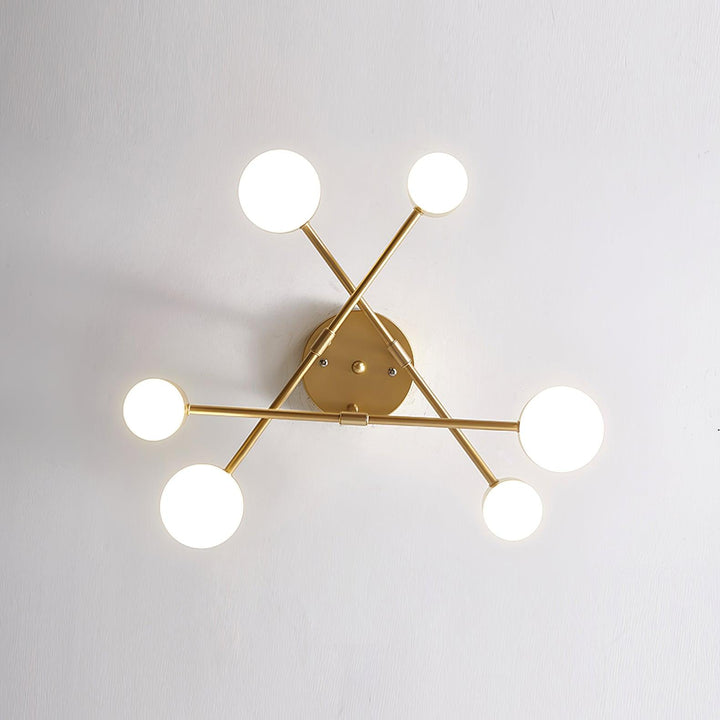 Six Light Sputnik Ceiling Light - View 10