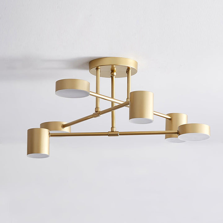 Six Light Sputnik Ceiling Light - View 9