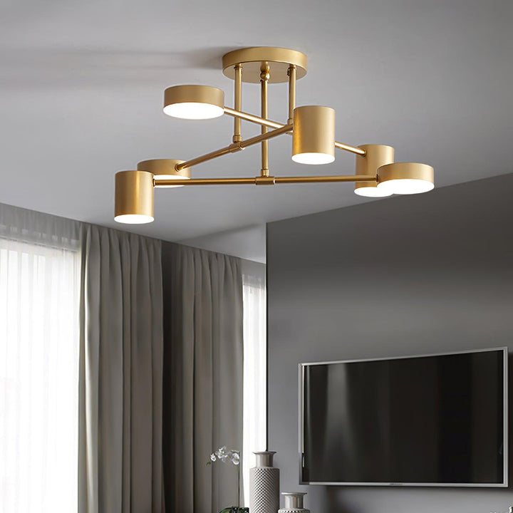 Six Light Sputnik Ceiling Light - View 4