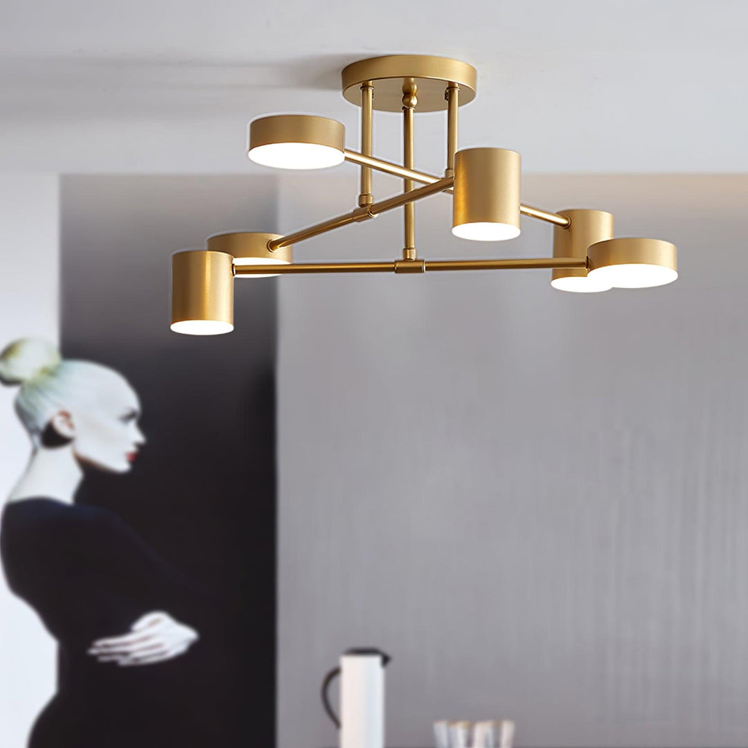 Six Light Sputnik Ceiling Light - View 6