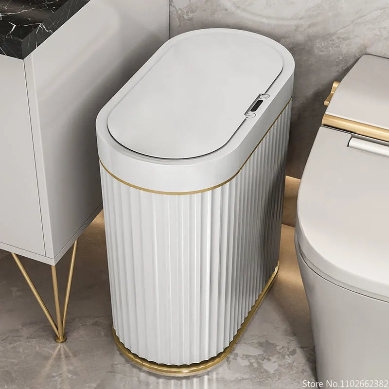 Touchless Motion Sensor Trash Bin - 7L/9L Capacity with Modern Design 0