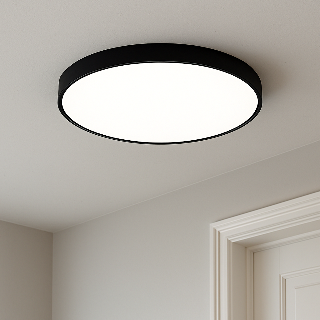 Ultra Thin LED Ceiling Light Fixture - Dimmable Flush Mount Design with Adjustable Color Temperature for Dining Room and Bar 0
