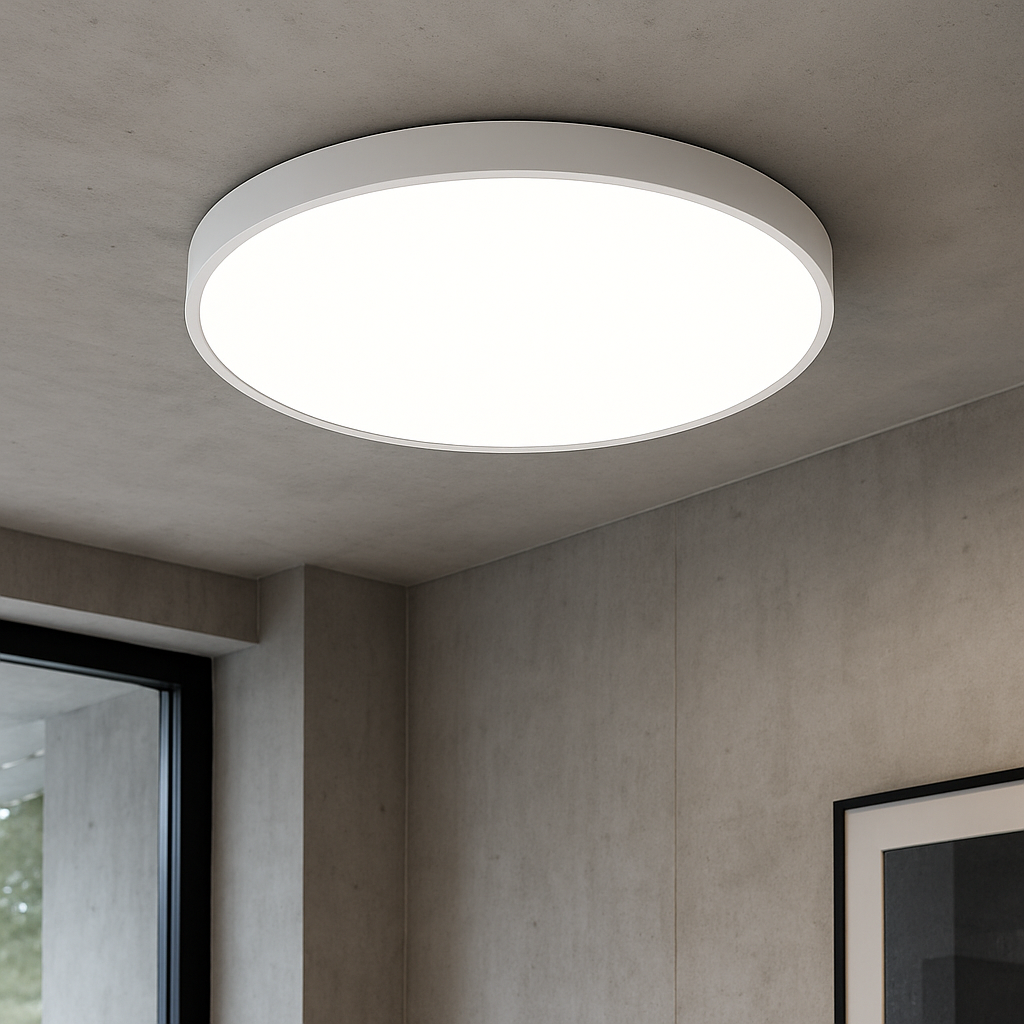 Ultra Thin LED Ceiling Light Fixture - Dimmable Flush Mount Design with Adjustable Color Temperature for Dining Room and Bar 1