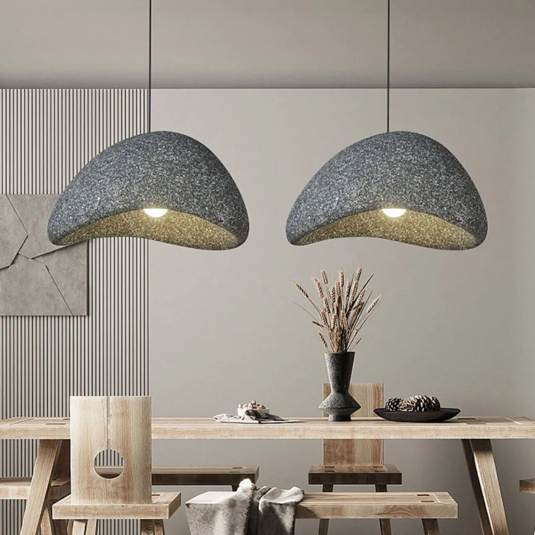 Wabi-Sabi Resin Pendant Light