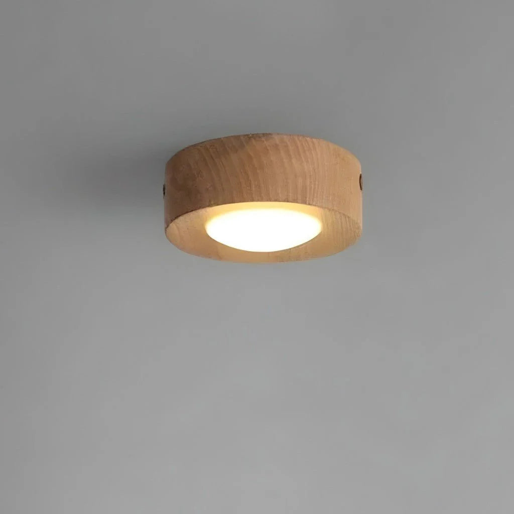 Wood Ceiling Spotlight in Ash Wood