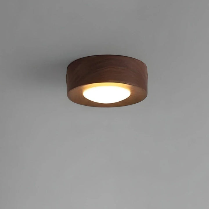 Wood Ceiling Spotlight in Walnut - View 2