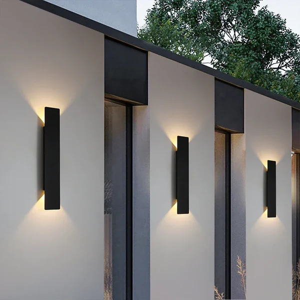 Waterproof LED Strip Wall Lamp - Modern Outdoor Lighting Fixture in Multiple Sizes 0