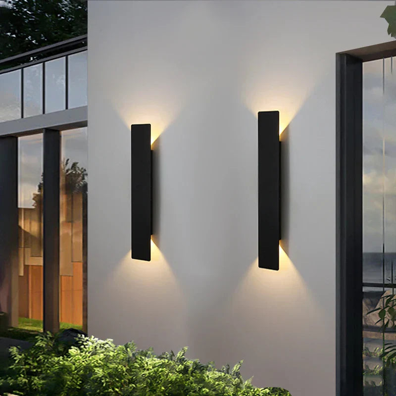 Waterproof LED Strip Wall Lamp - Modern Outdoor Lighting Fixture in Multiple Sizes 1