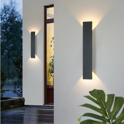 Waterproof LED Strip Wall Lamp - Modern Outdoor Lighting Fixture in Multiple Sizes 3