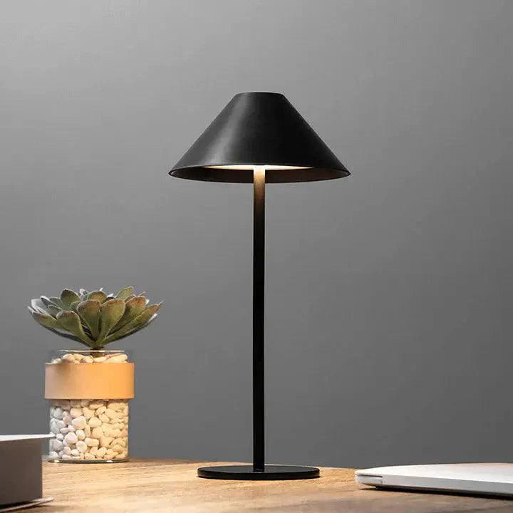 Wireless Minimalist Table Lamp with Touch Control - Weatherproof Cordless Indoor and Outdoor Lighting 0