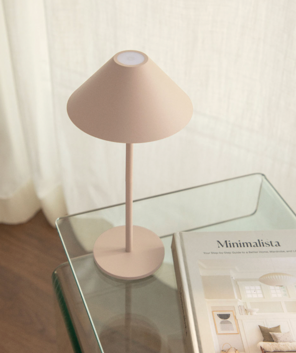 Wireless Minimalist Table Lamp with Touch Control - Weatherproof Cordless Indoor and Outdoor Lighting 9