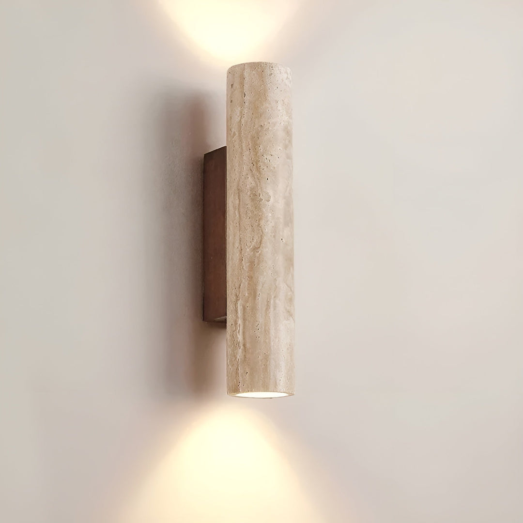 Travertine Up and Down Wall Light