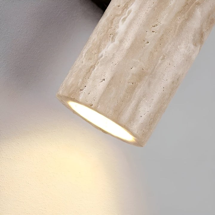 Travertine Up and Down Wall Light - View 3
