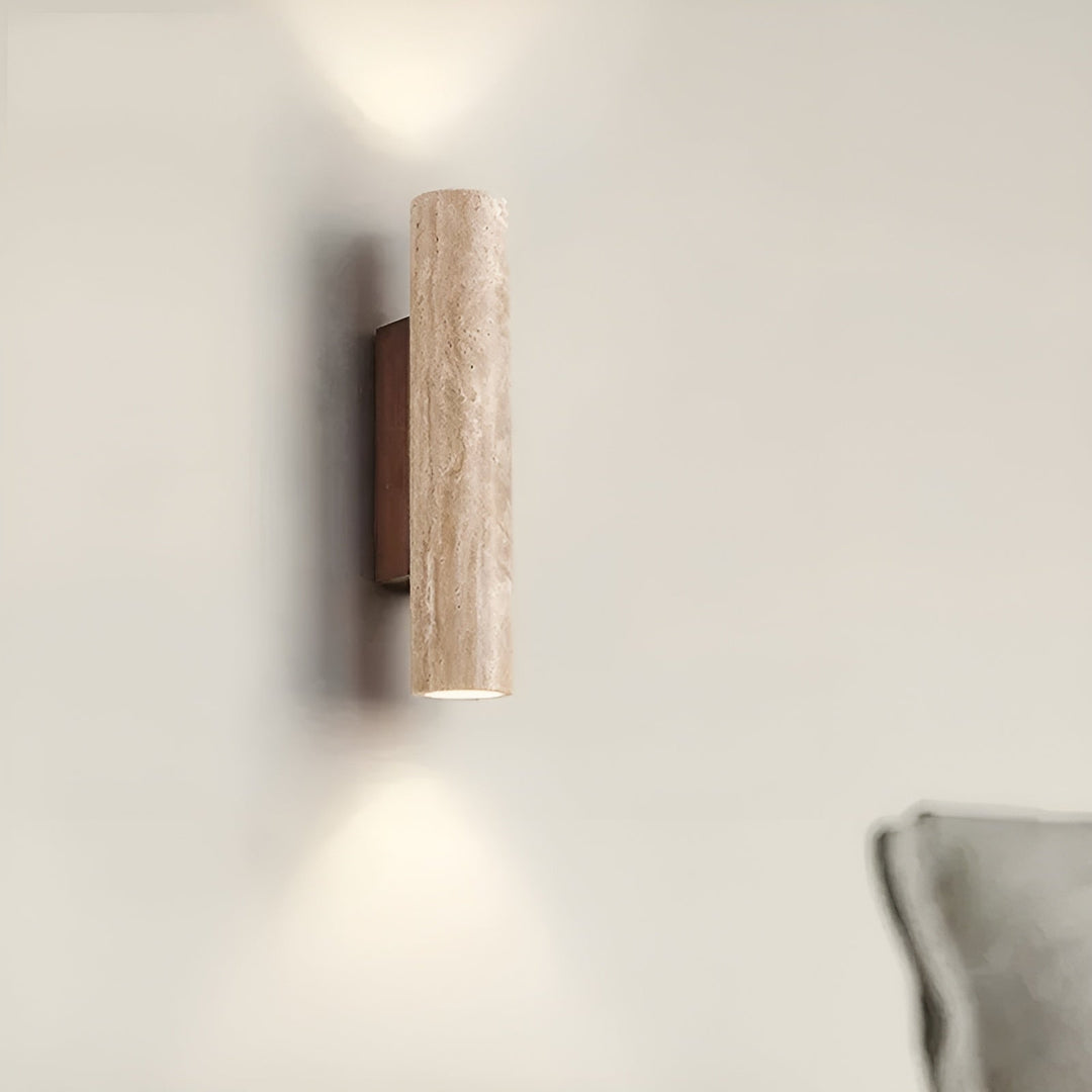 Travertine Up and Down Wall Light - View 5