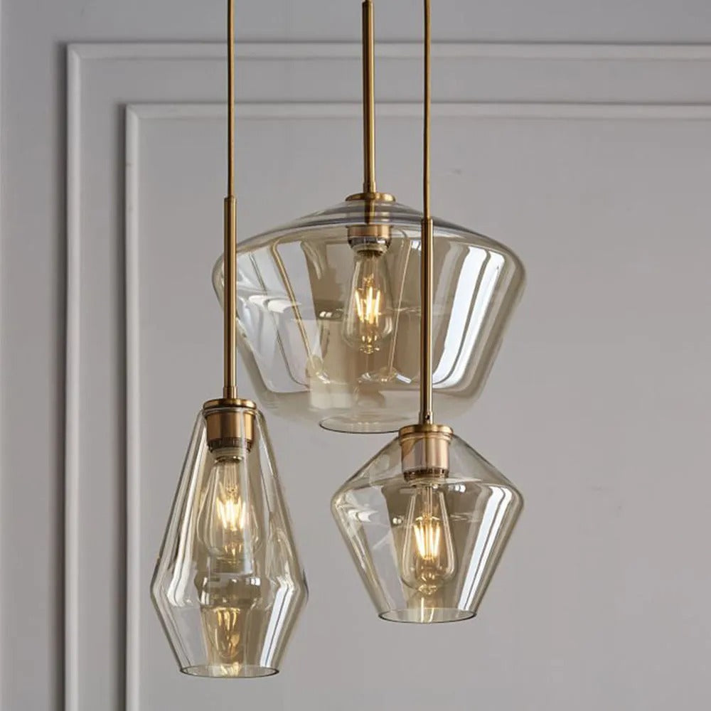 Prism Faceted Glass Pendant Light - View 4