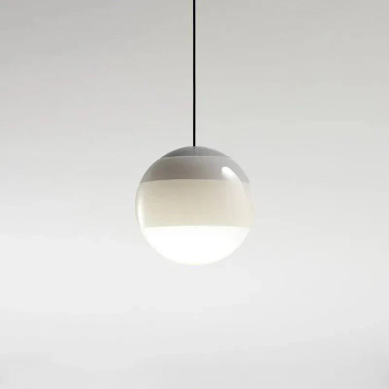 Colour Gradient Glass Pendant Lamp in Grey