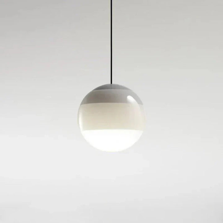 Colour Gradient Glass Pendant Lamp in Grey
