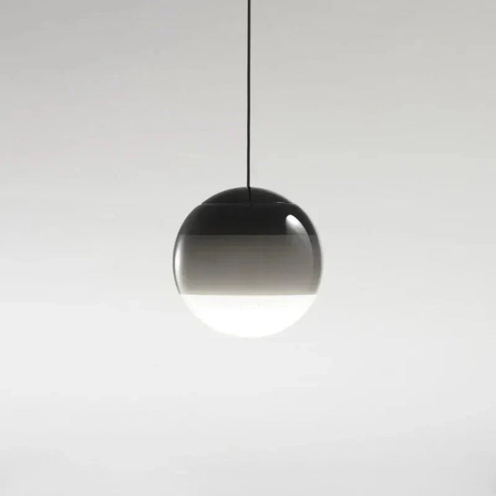 Colour Gradient Glass Pendant Lamp in Black